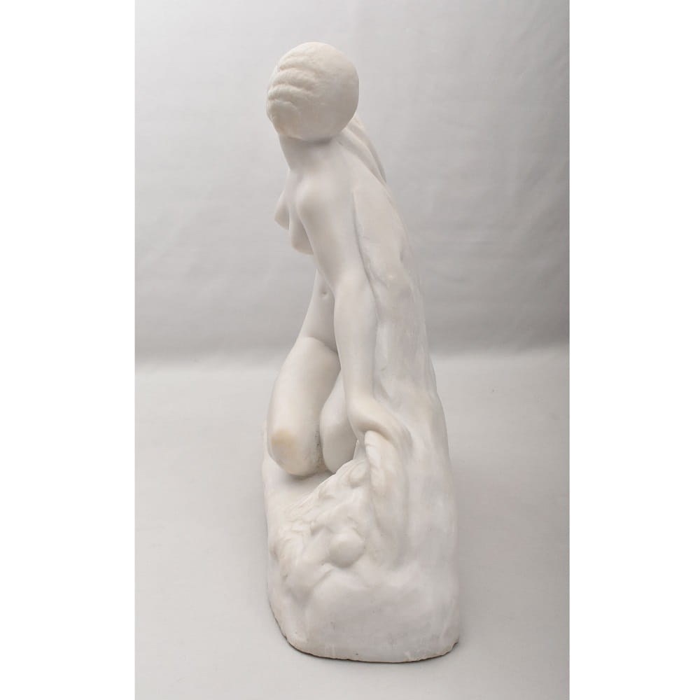 STMA109 6a antique sculpture marble statues bust woman figurines